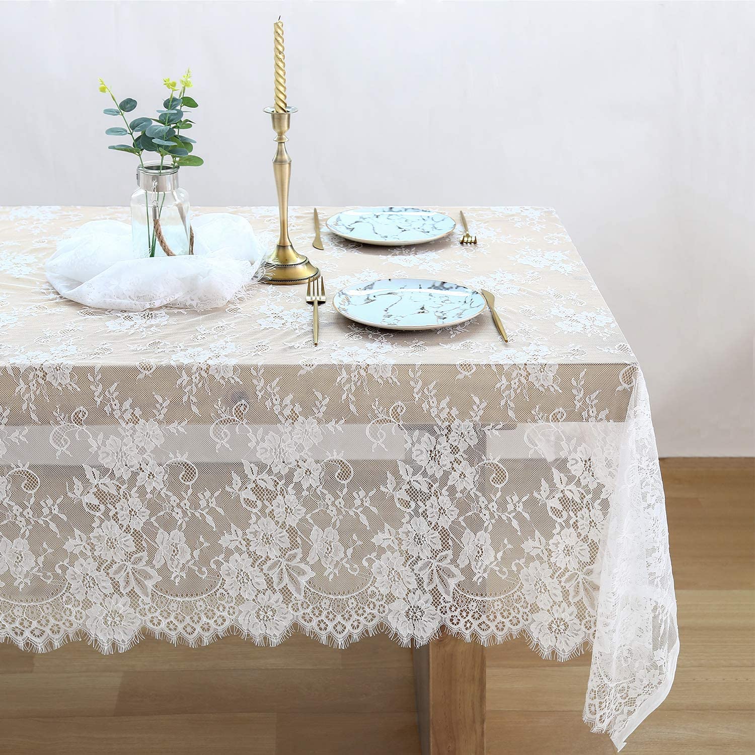 White Decor Lace Tablecloth White Decor Lace Tablecloth