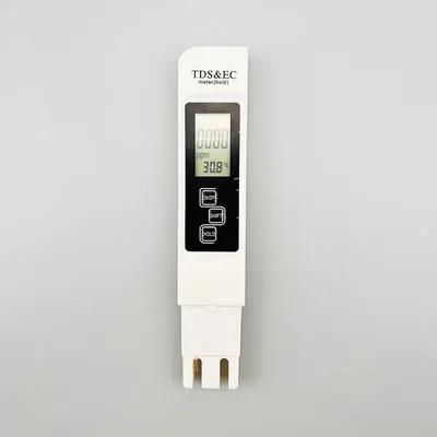 White Digital Water Quality Tester TDS EC Meter Range 0 to 9990 Multifunctional Water Purity Temperature TEMP PPM Tester White Digital Water Quality Tester TDS EC Meter Range 0 to 9990 Multifunctional Water Purity Temperature TEMP PPM Tester