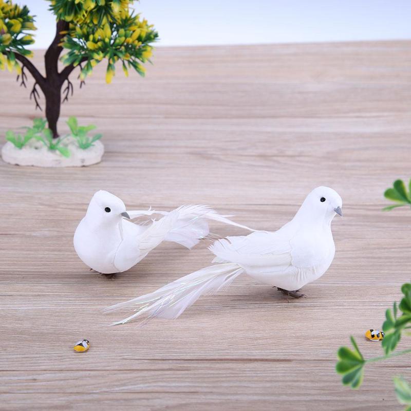 White Dove Ornament (2 pcs)