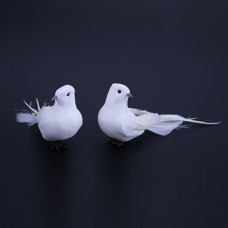 White Dove Ornament (2 pcs)