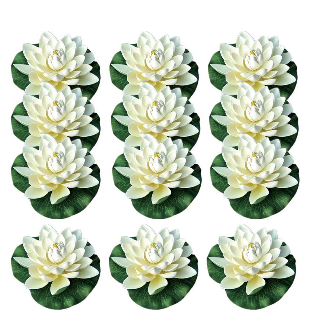 White EVA Artificial Floating Flowers (12pcs) White EVA Artificial Floating Flowers (12pcs)