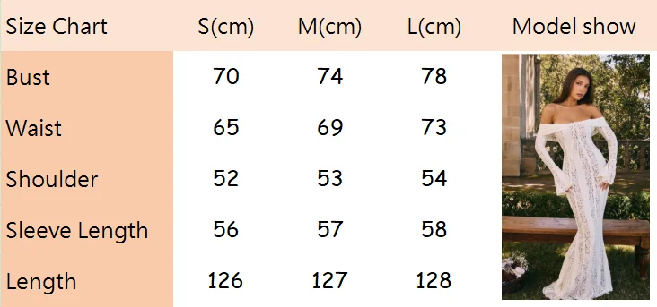 White Floral Lace Off-shoulder Maxi Dress For Women Elegant Strapless Backless Long Sleeve Bodycon Robes 2024 Lady