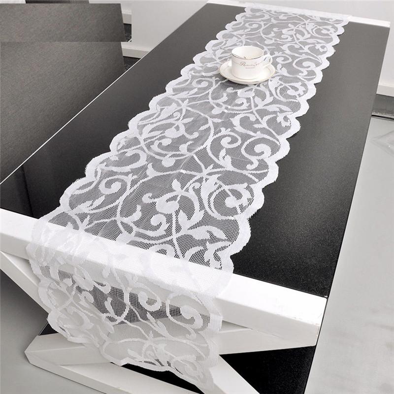 White Long Lace Table Runner White Long Lace Table Runner
