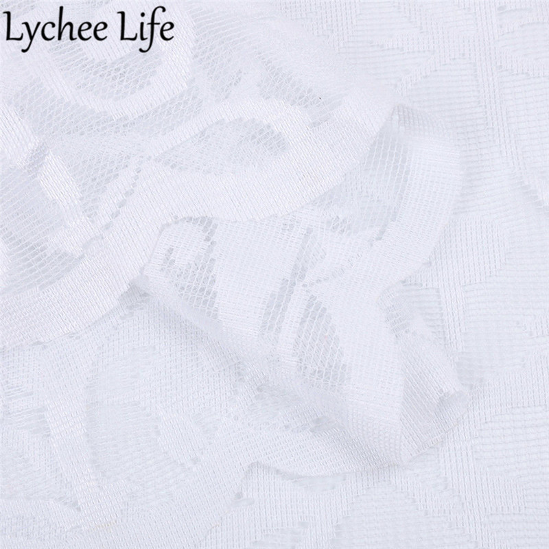White Long Lace Table Runner