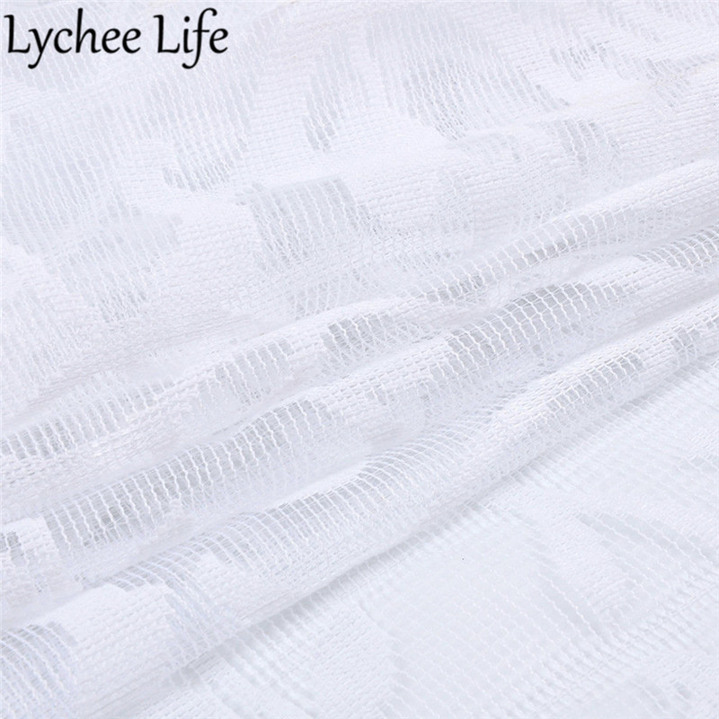 White Long Lace Table Runner