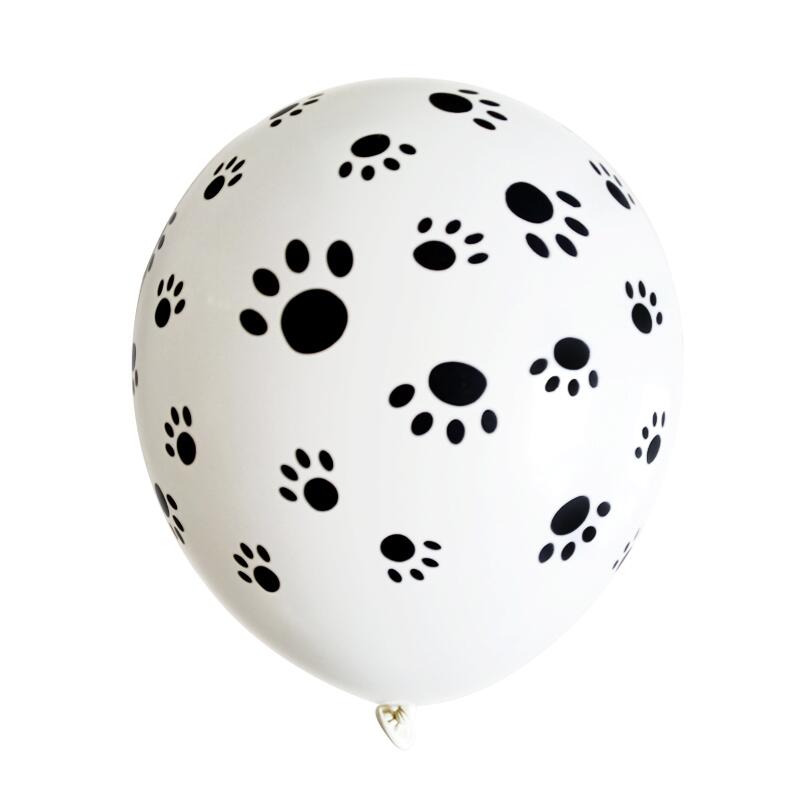 White Paw Print Balloons (10pcs) White Paw Print Balloons (10pcs)