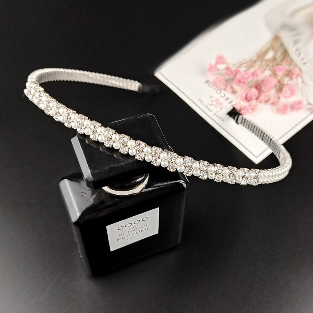 White Pearl Headband Hair Accessory