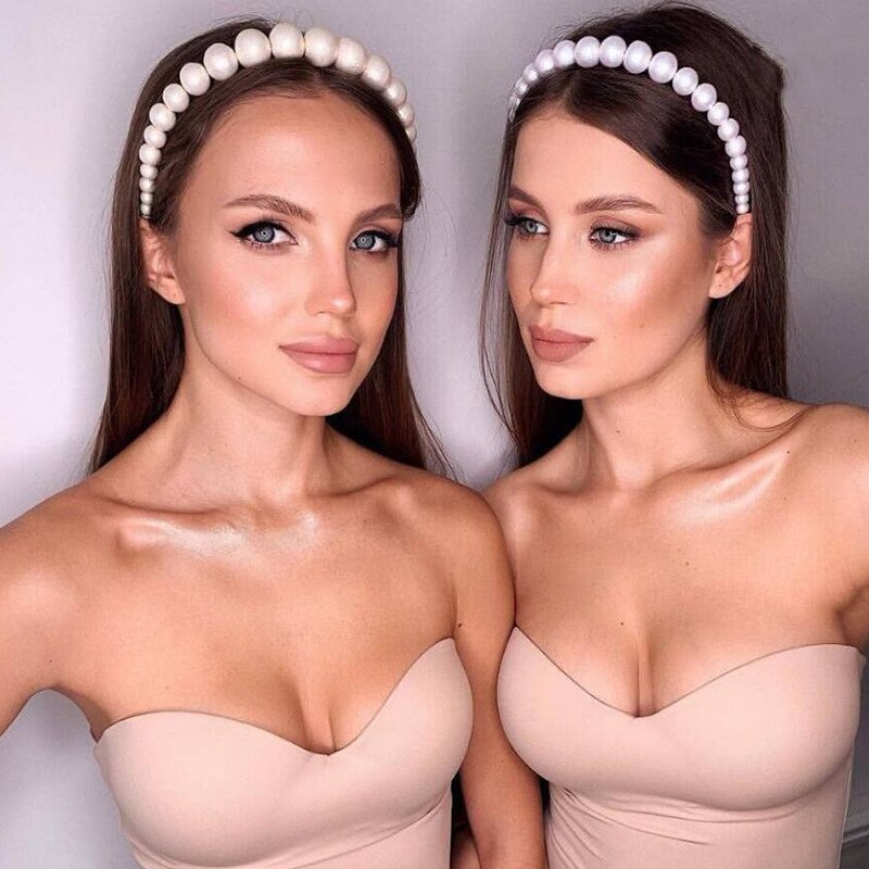 White Pearl Headband Hair Accessory