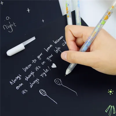 White Pen Gel Stationary Writer White Pen Gel Stationary Writer