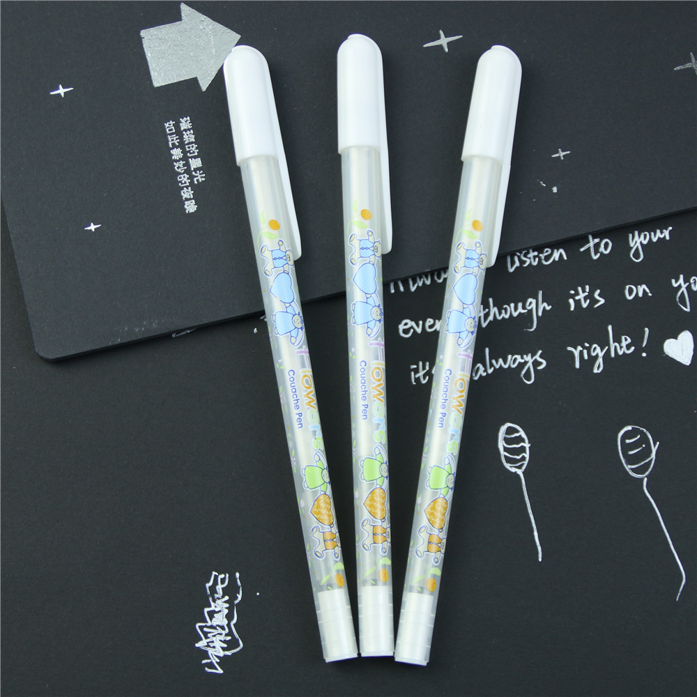 White Pen Gel Stationary Writer White Pen Gel Stationary Writer