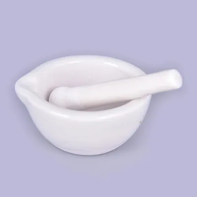 White Porcelain Mortar and Pestle Set