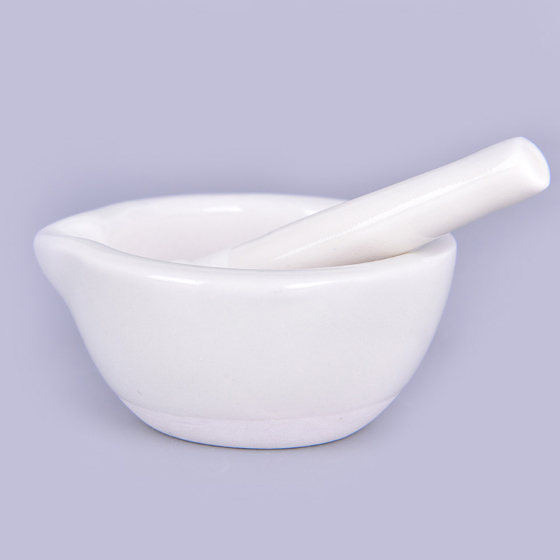 White Porcelain Mortar and Pestle Set