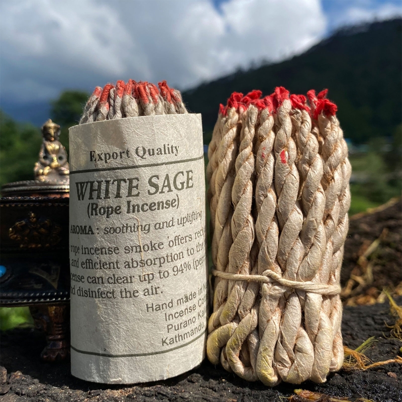 White Sage Incense Rope Set (40pcs)