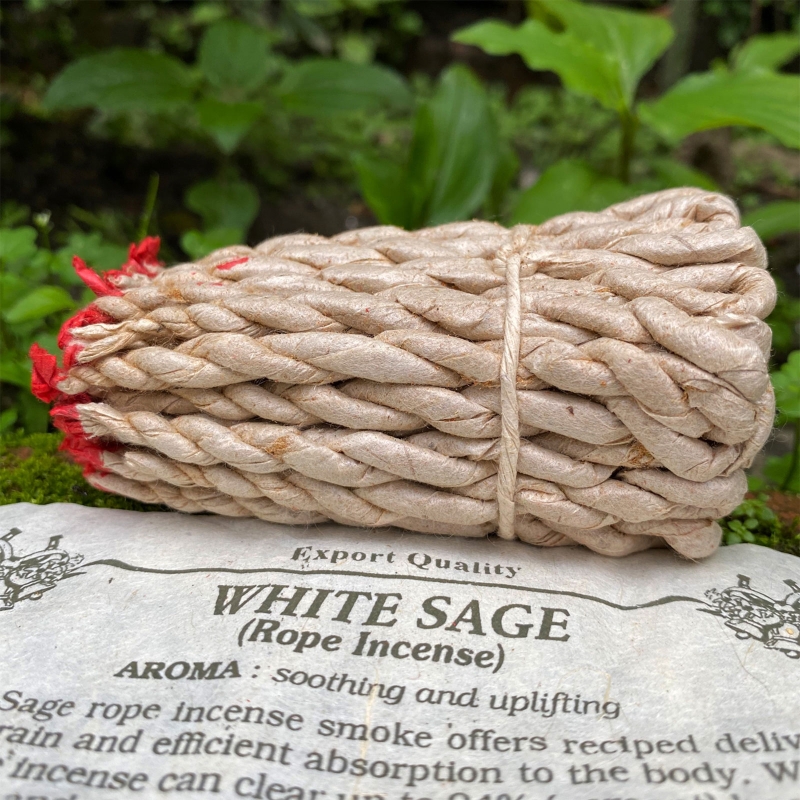 White Sage Incense Rope Set (40pcs) White Sage Incense Rope Set (40pcs)