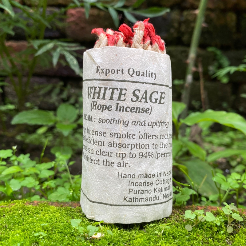 White Sage Incense Rope Set (40pcs) White Sage Incense Rope Set (40pcs)