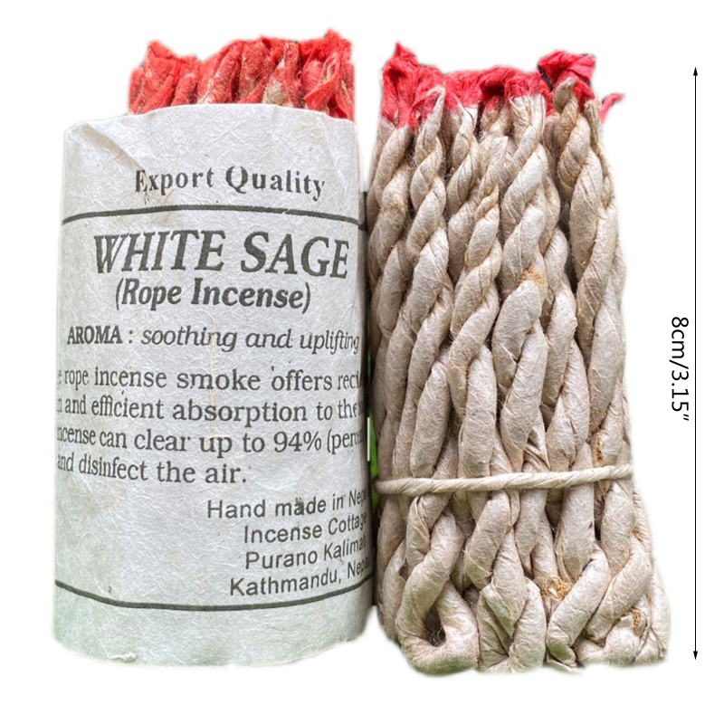 White Sage Incense Rope Set (40pcs) White Sage Incense Rope Set (40pcs)