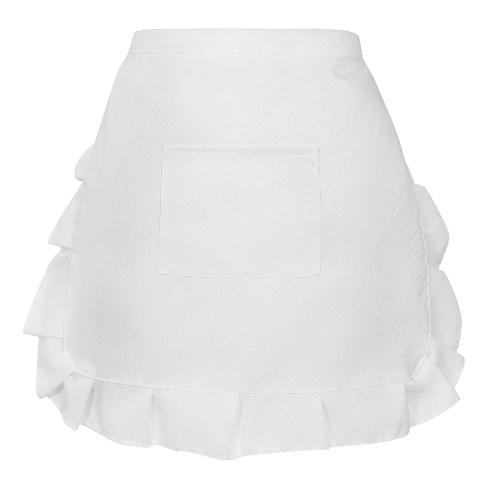 White Waist Apron with Pocket White Waist Apron with Pocket
