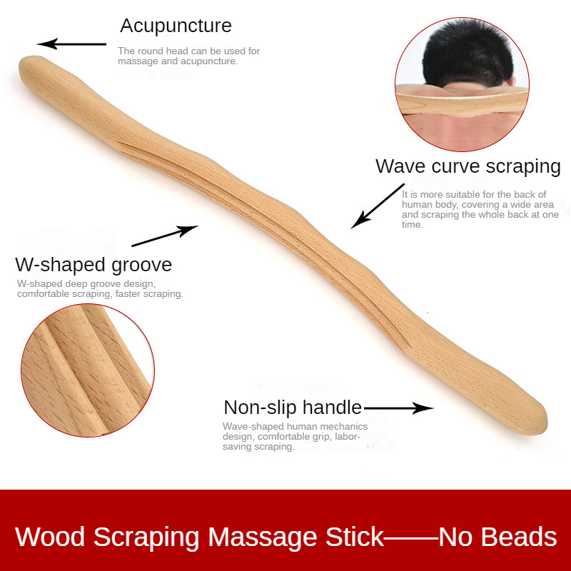 Whole Body Wooden Massage Stick
