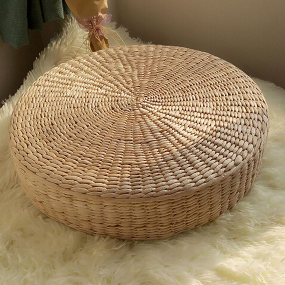 Wicker Cushion Floor Pillow Wicker Cushion Floor Pillow