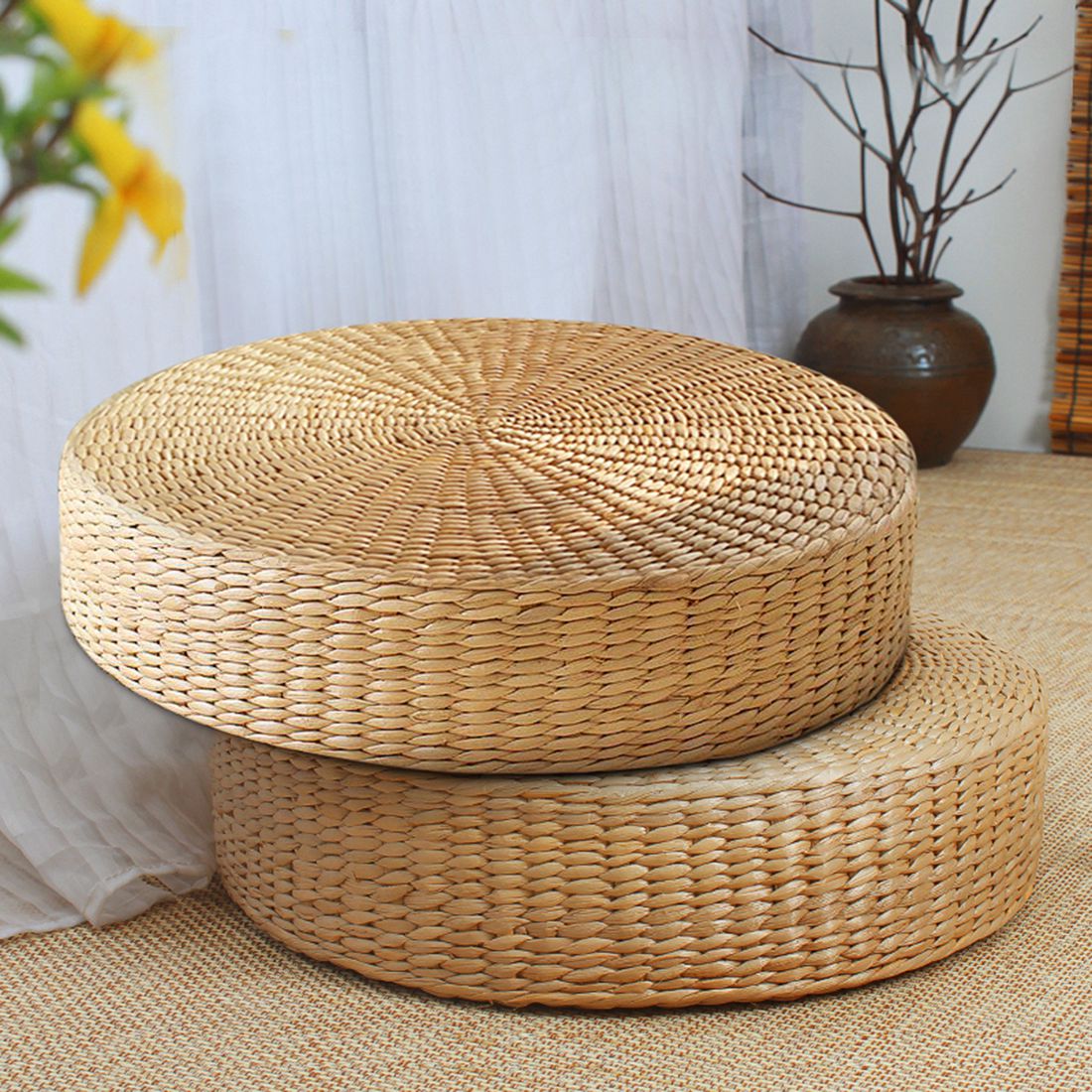 Wicker Cushion Floor Pillow Wicker Cushion Floor Pillow
