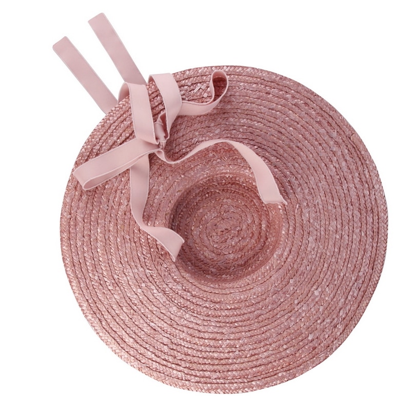 Wide Brim Sun Hat with Ribbon Tie