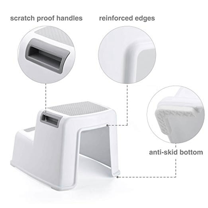 Wide Plastic Step Stool for Kids