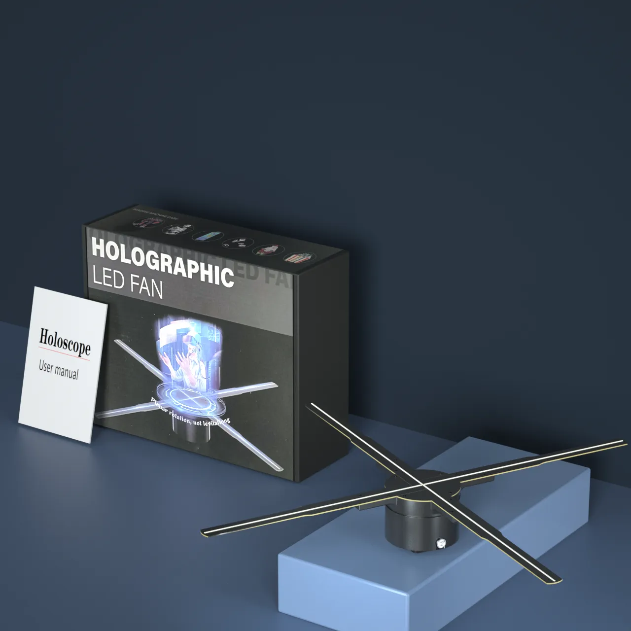 Wifi Holographic Fan 3D Advertising Machine 576 LED Sign Neon Smart HD Player Support Video Picture Logo Holographic Wifi Holographic Fan 3D Advertising Machine 576 LED Sign Neon Smart HD Player Support Video Picture Logo Holographic