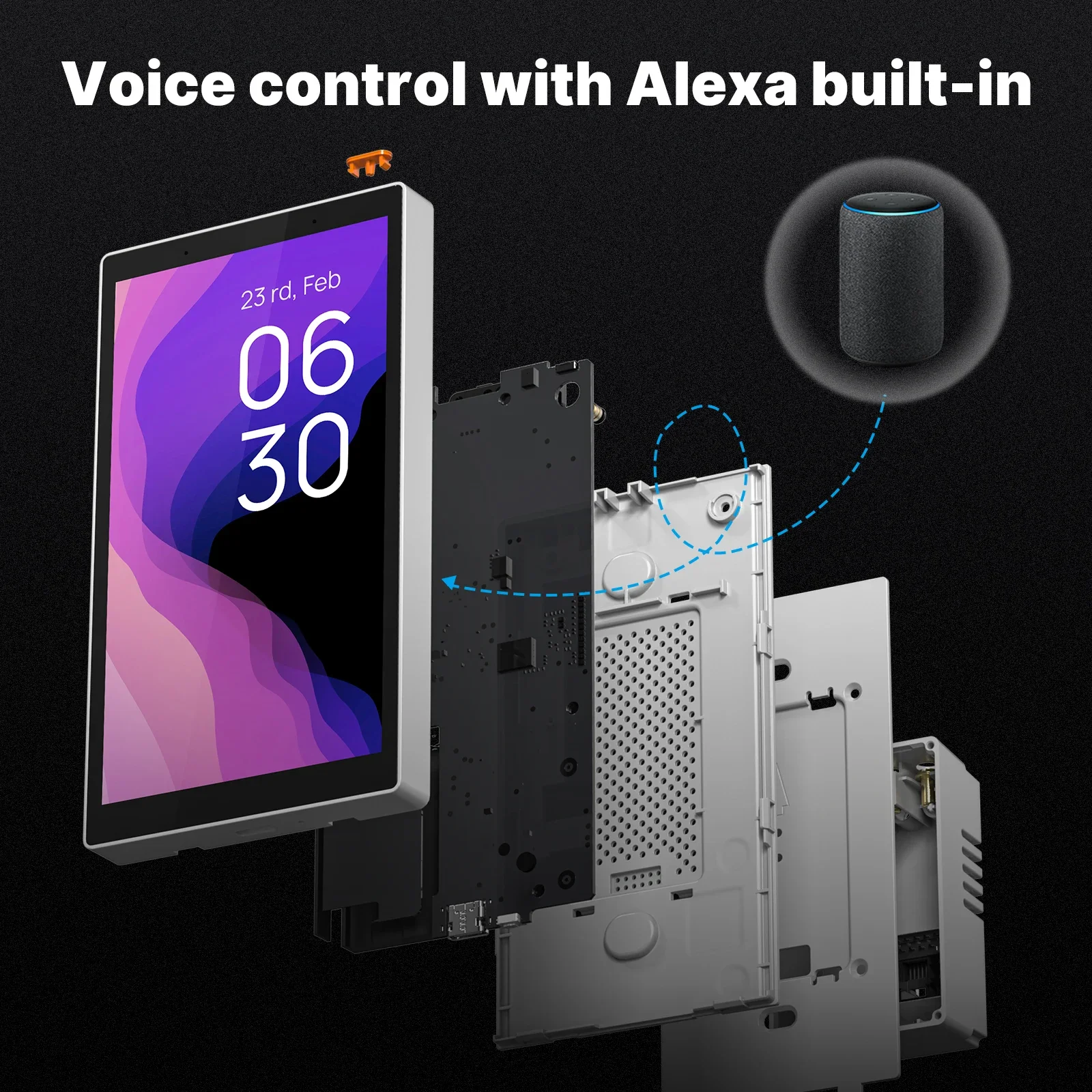 Wifi Smart 5-inch Touch Screen US Center Control Panel Voice Control Alexa And ZigBee Gateway Built-in Scene Control Wifi Smart 5-inch Touch Screen US Center Control Panel Voice Control Alexa And ZigBee Gateway Built-in Scene Control