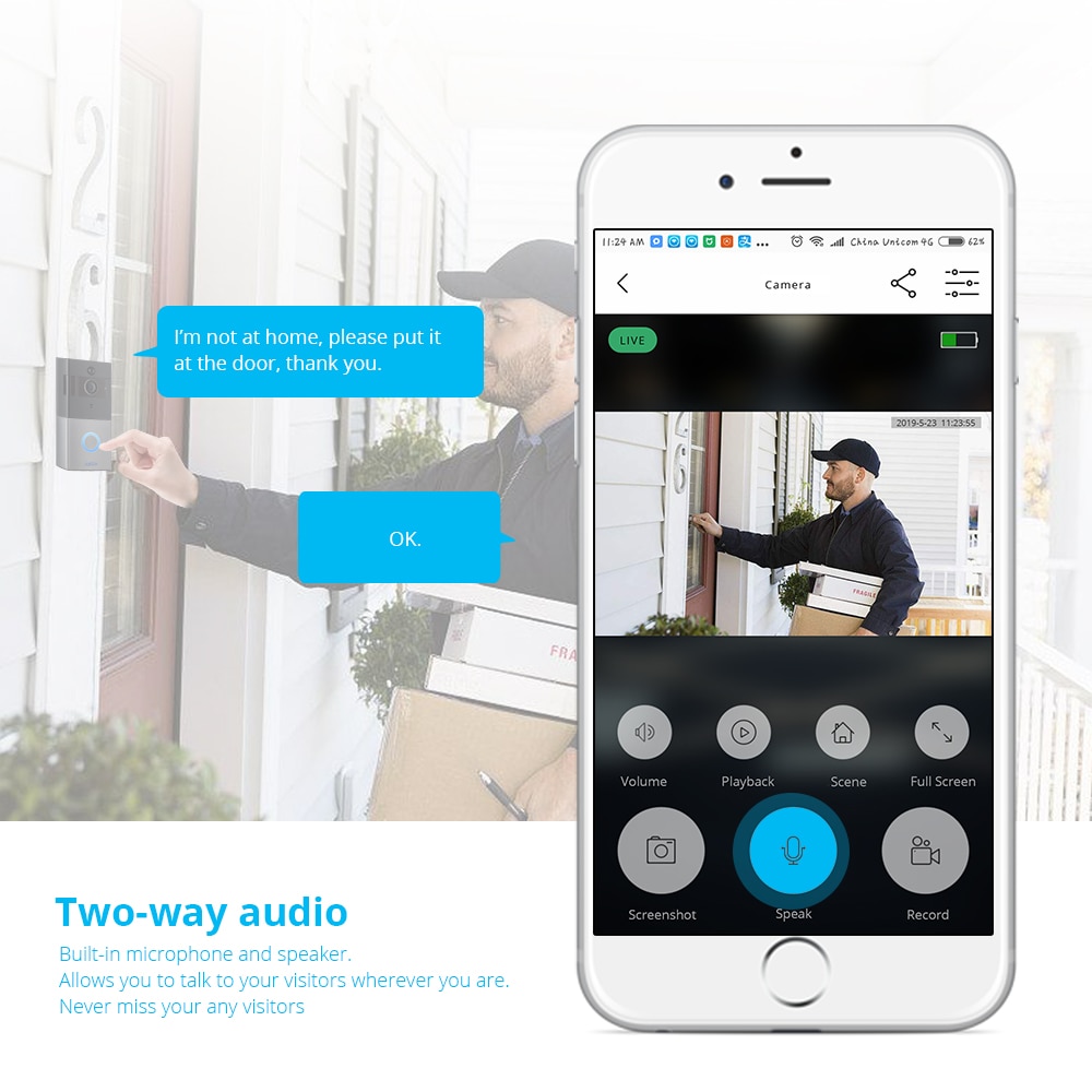 Wifi Video Doorbell Wireless Device Wifi Video Doorbell Wireless Device