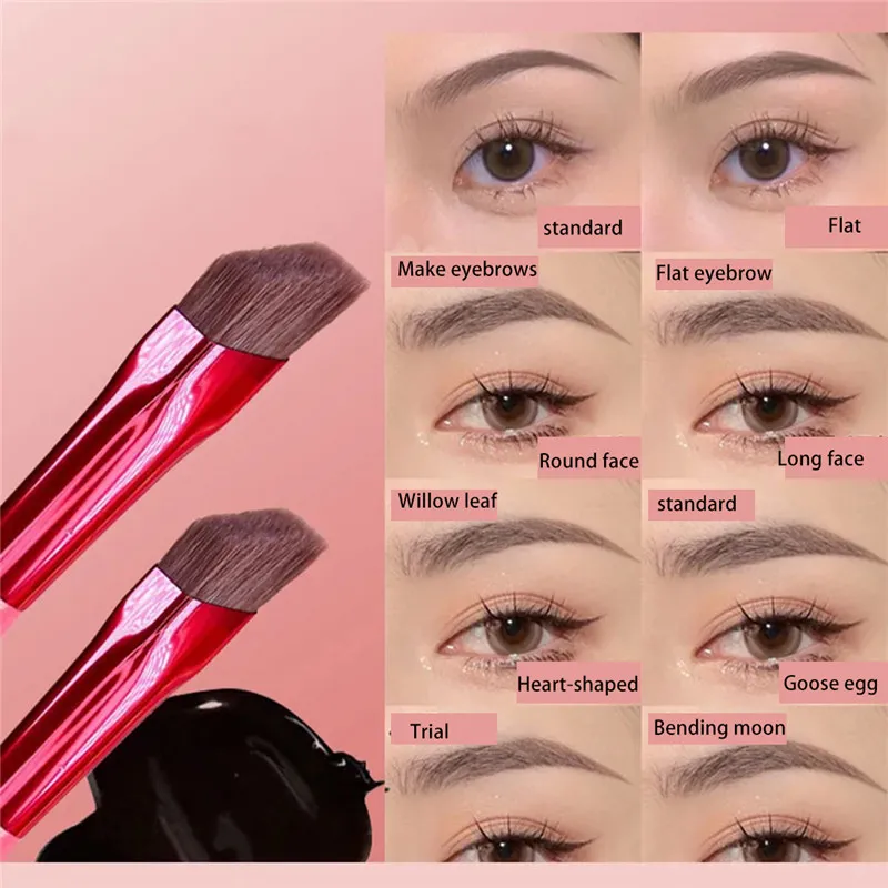 Wild Eyebrow Brush Multifunction Simulated Eyebrow Makeup Brushes Contour Eyeshadow Concealer Square Make Up Brushes