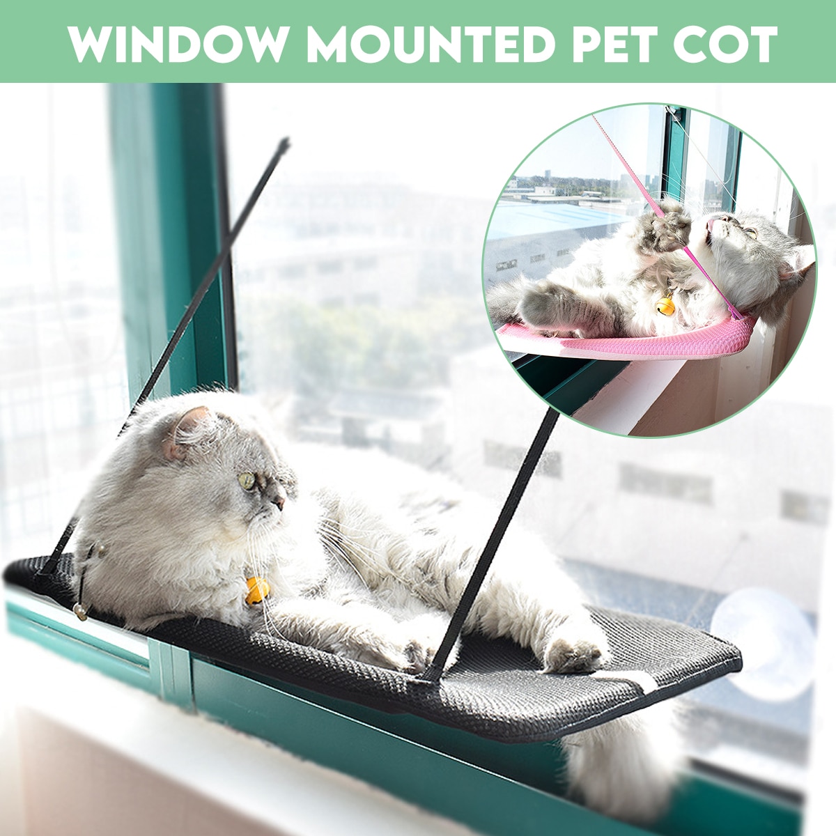Window Cat Bed Suction Cup Hammock Window Cat Bed Suction Cup Hammock