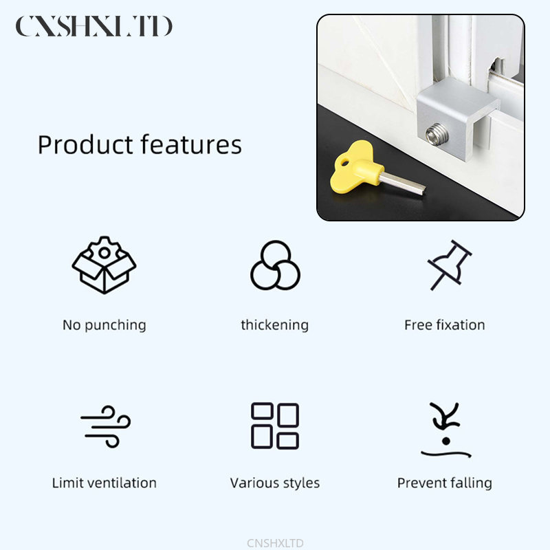 Window Security Key Lock Sliding Doors Windows Restrictor Child Safety Anti-theft Door Stopper Household Improvement Window Security Key Lock Sliding Doors Windows Restrictor Child Safety Anti-theft Door Stopper Household Improvement