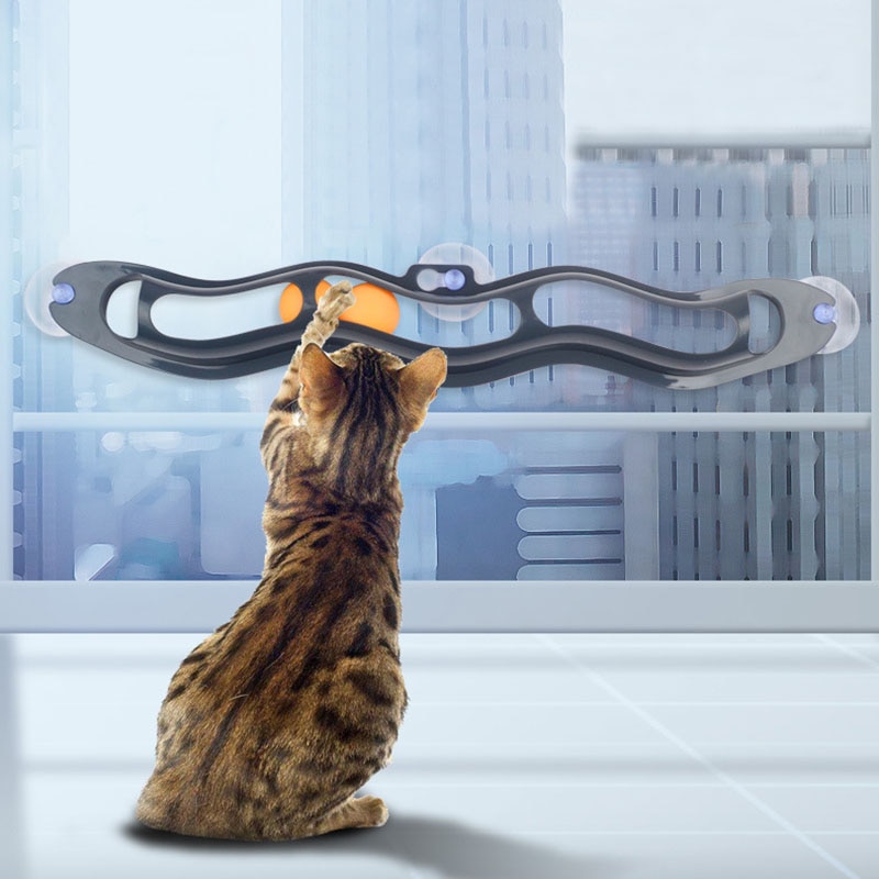 Window Suction Cat Track Toy Window Suction Cat Track Toy