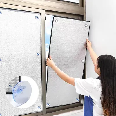 Window Sun Shade Film Home Sunshade Protector Pad Aluminum Foil Anti-UV Insulation Film Window Privacy Film Sunshade Window Sun Shade Film Home Sunshade Protector Pad Aluminum Foil Anti-UV Insulation Film Window Privacy Film Sunshade