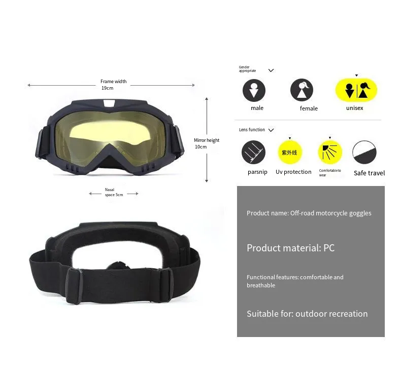 Windproof and Sandproof Dirt Bike Goggles Windproof and Sandproof Dirt Bike Goggles