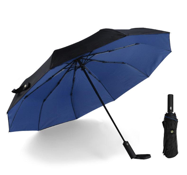Windproof Double Automatic Folding Umbrella Female Male Ten Bone Car Luxury Large Business Umbrellas