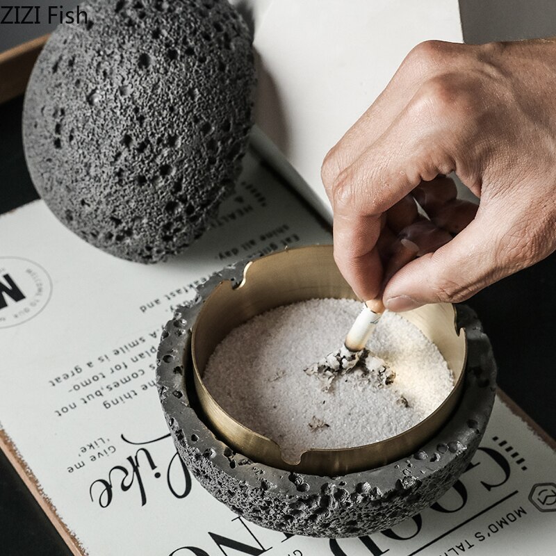 Windproof Portable Stone Ashtray