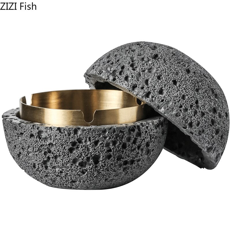 Windproof Portable Stone Ashtray