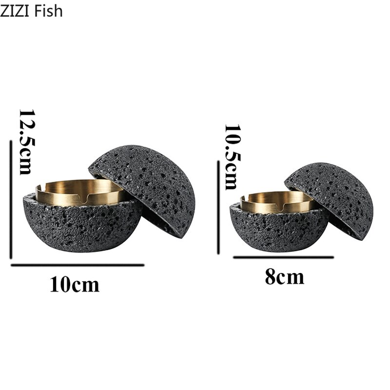 Windproof Portable Stone Ashtray
