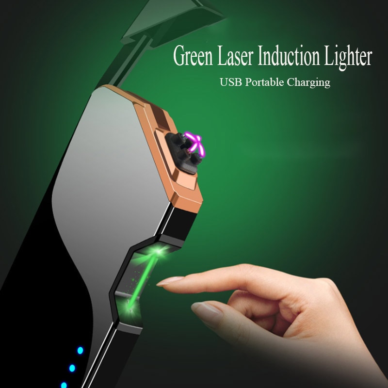 Windproof Rechargeable Lighter Lazer Windproof Rechargeable Lighter Lazer