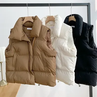 Windproof Winter Women's Puffer Vest Windproof Winter Women's Puffer Vest