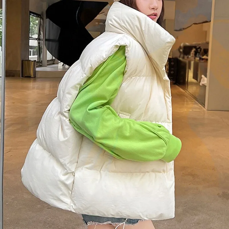 Windproof Winter Women's Puffer Vest Windproof Winter Women's Puffer Vest