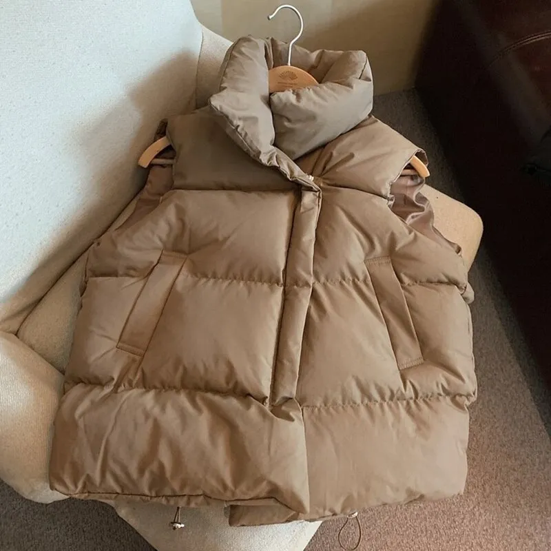 Windproof Winter Women's Puffer Vest Windproof Winter Women's Puffer Vest