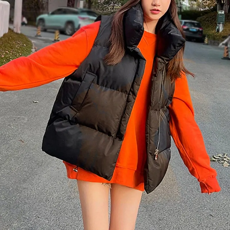 Windproof Winter Women's Puffer Vest Windproof Winter Women's Puffer Vest