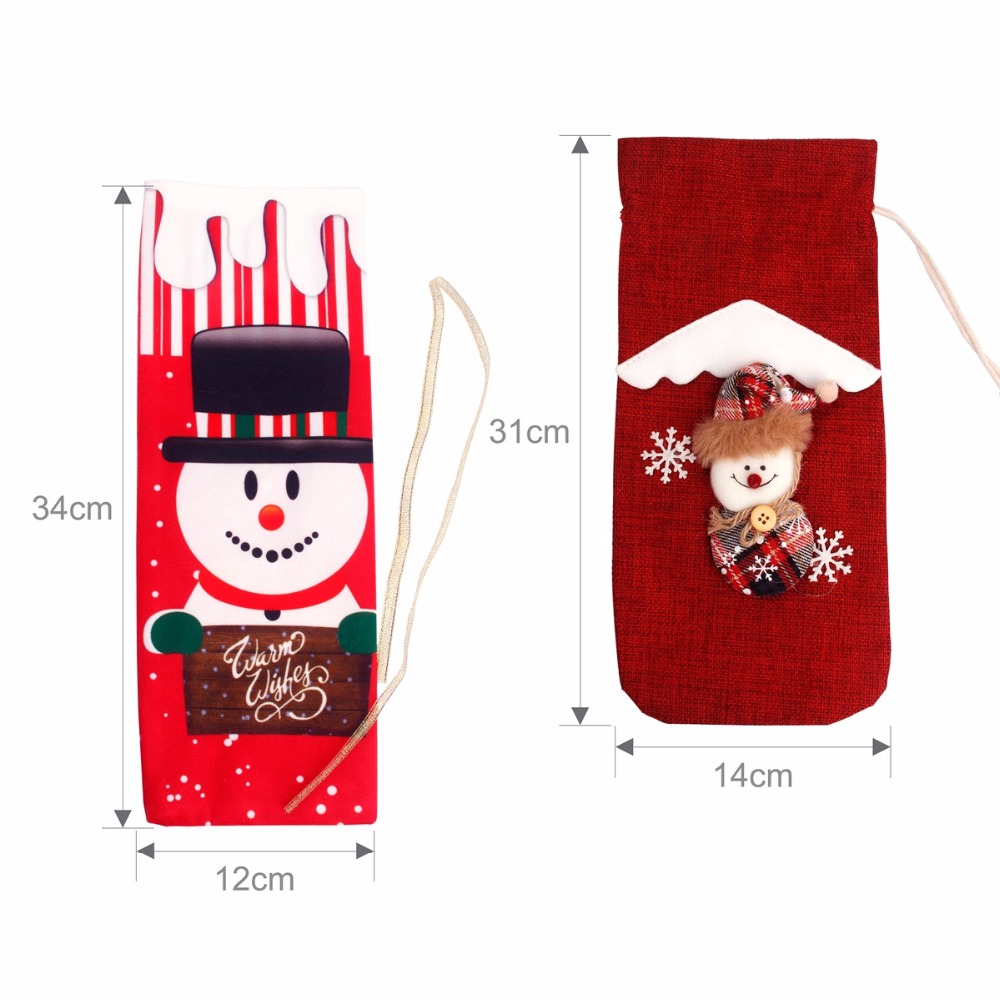 Wine Bag Christmas Bottle Cover Wine Bag Christmas Bottle Cover