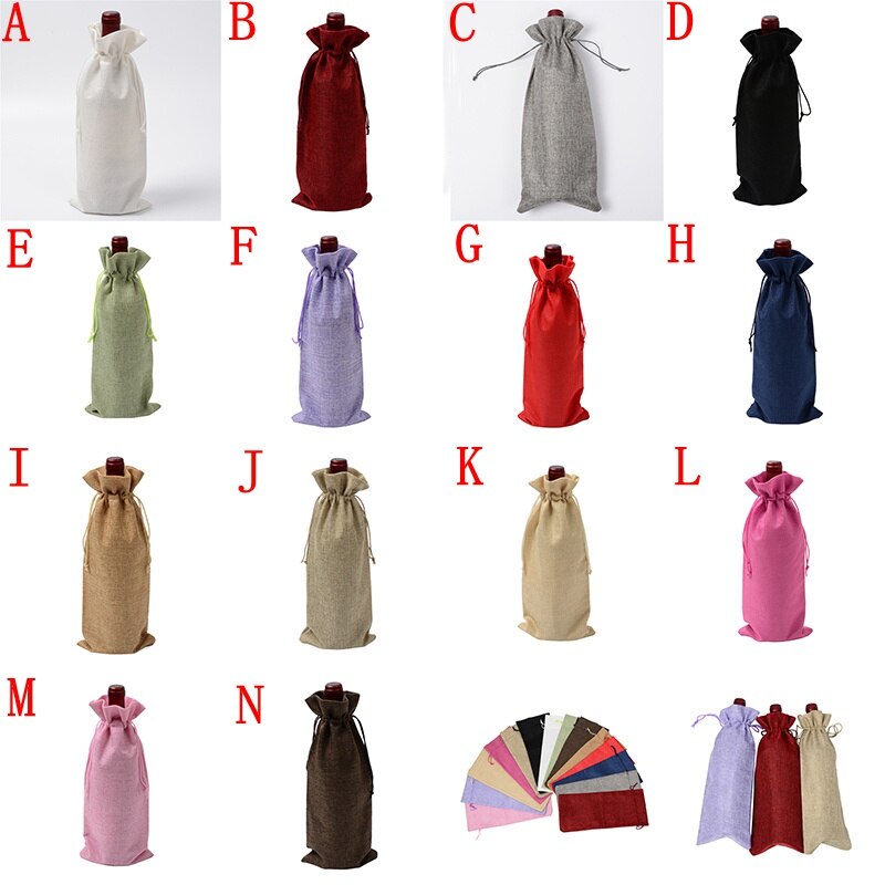 Wine Bottle Bag Drawstring Pouch Wine Bottle Bag Drawstring Pouch