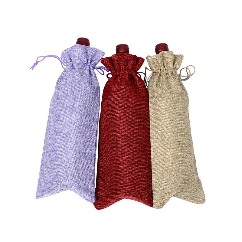Wine Bottle Bag Drawstring Pouch Wine Bottle Bag Drawstring Pouch
