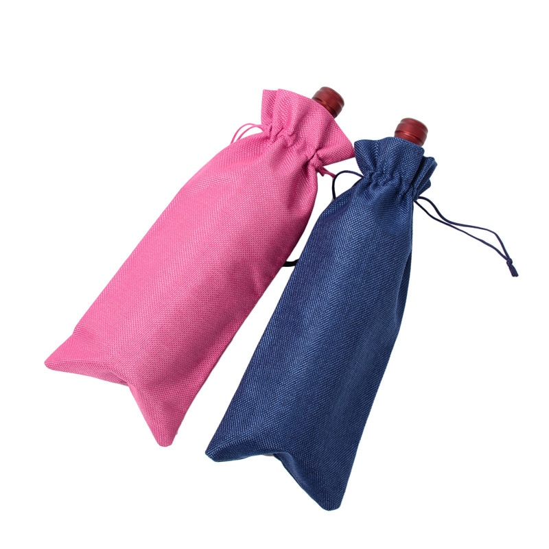 Wine Bottle Bag Drawstring Pouch Wine Bottle Bag Drawstring Pouch