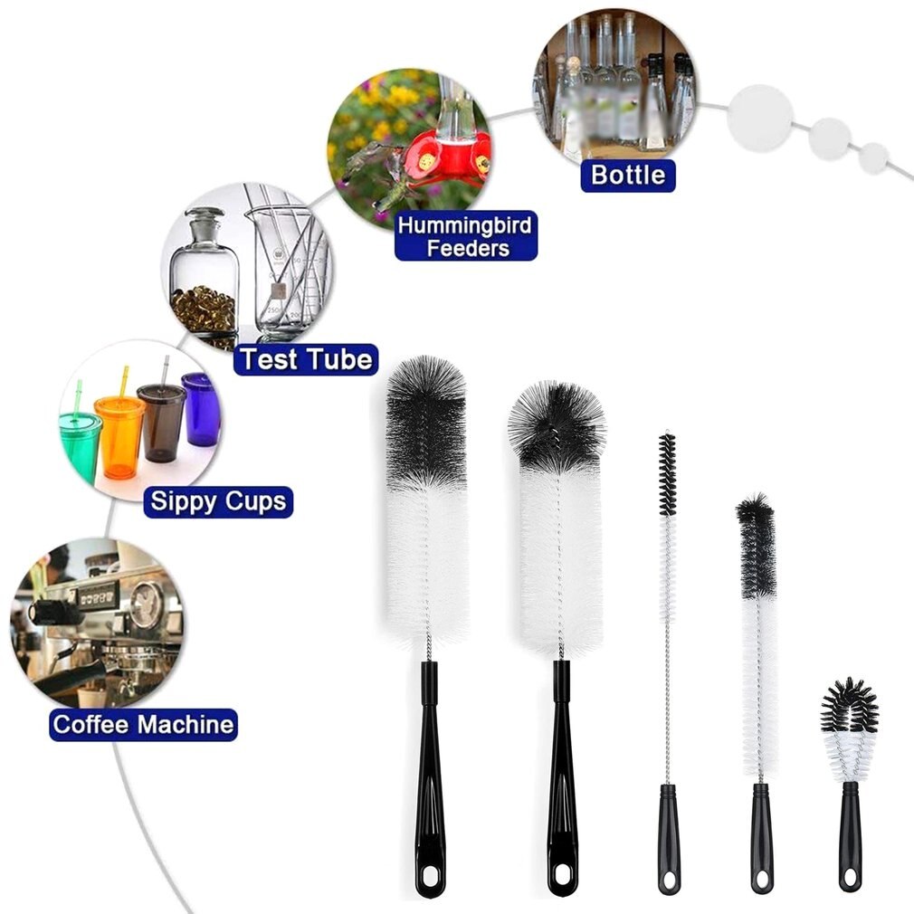Wine Bottle Brush Scrubbing Set