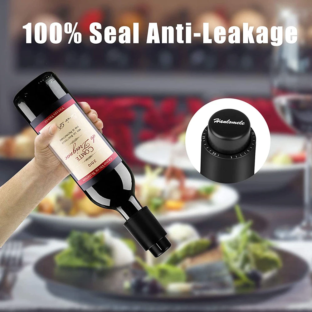 Wine Bottle Stopper Real Vacuum Wine Stoppers Reusable Wine Preserver Wine Corks Keep Fresh Best Gifts for Wine Lovers Wine Bottle Stopper Real Vacuum Wine Stoppers Reusable Wine Preserver Wine Corks Keep Fresh Best Gifts for Wine Lovers
